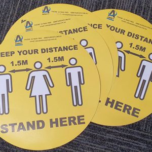Floor Stickers for Pandemic Preparedness
